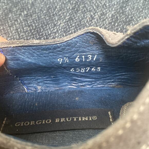 Giorgio Brutini Blue Oxford Lace Up Shoes Size 9.5 main image 6